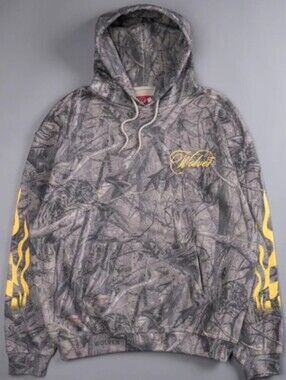 Darc Sport Burnout Bishop Hoodie Driftwood Wolf Forest Camo sz Large